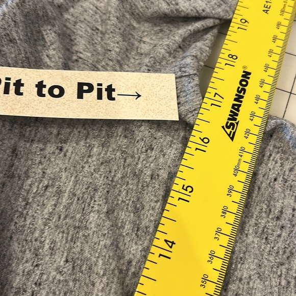 Cabi Style 3060 Small Heathered Gray V Neck Long Sleeve Placket Top - Picture 7 of 8